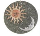 Декор настенный Солнце&Луна терракота 23cm