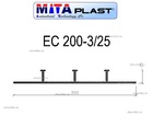 Гидрошпонка ПВХ MitaPlast EC 200-3/25