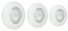 Набор галогенных светильников встраиваемых для ванной комнаты. Сталь. 3xGU10, 50W,220V,  IP44, цвет белый